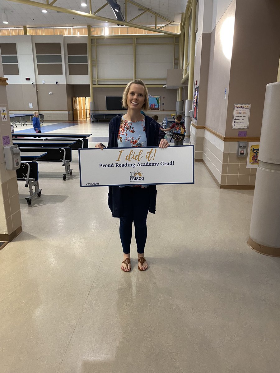 Mrs. Riemer completed Reading Academy! <a href="/C_E_Dellinger/">CarrieDellinger</a> <a href="/SparksElemFISD/">Sparks Elementary</a>