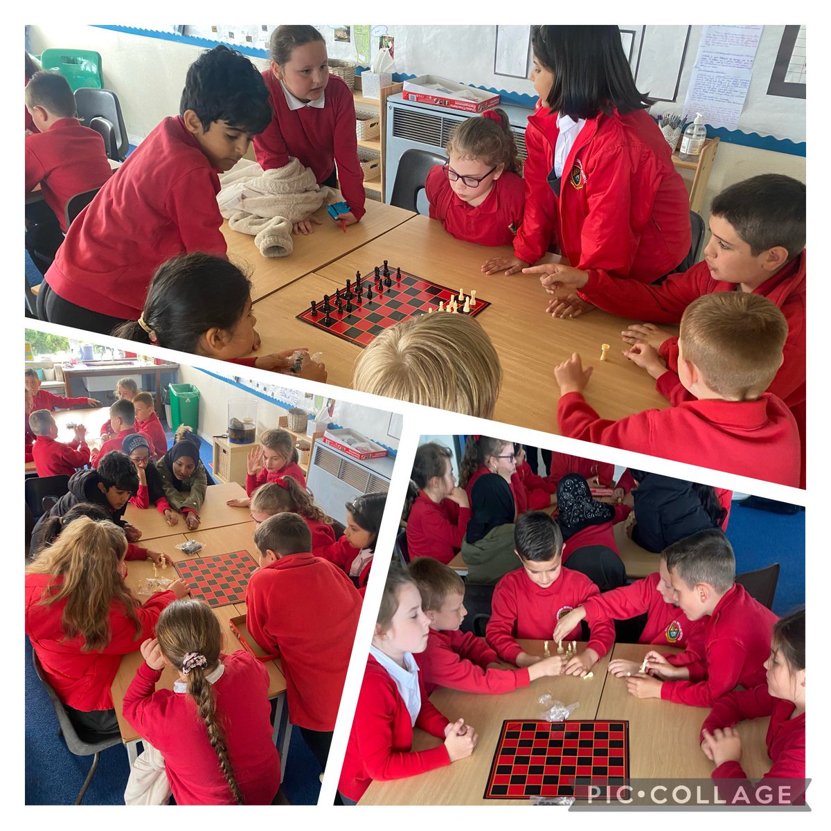 Llan_Prim_Sch's tweet photo. A successful first session for Year 3 and 4 Chess Club this lunchtime! A few future masters in our midsts… we might just need a couple more chess sets!♟#chess #ambitiouscapablelearners @schoolschess @CSCJES https://t.co/5XcuAEhHYq