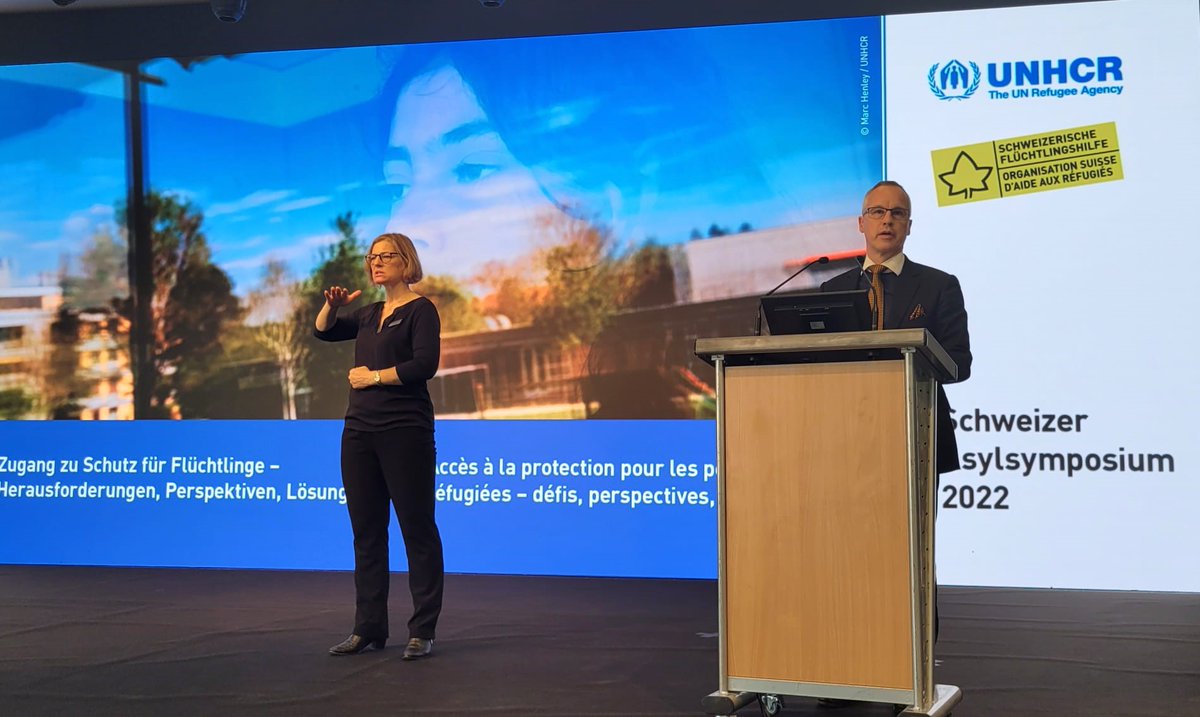 Access to protection for refugees is more than ever essential! 

Today at the 8th Swiss Asylum Symposium, Ambassador Geissbühler called for the commitment and cooperation of all actors in order to achieve lasting progress in the #protection of #refugees. 

#Asylsymposium