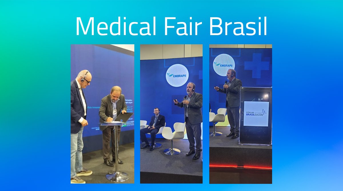 OficialEMBRAPII's tweet photo. Aqui também rola #tbt! Na Medical Fair Brasil, foi assinado o novo acordo de cooperação e atendimento de demandas por parte das Unidades e EMBRAPII Days temáticos (TD e Materiais), em parceria com a ABIMO. 

#embrapii #abimo #medicalfairbrasil https://t.co/H1xzNcsXII