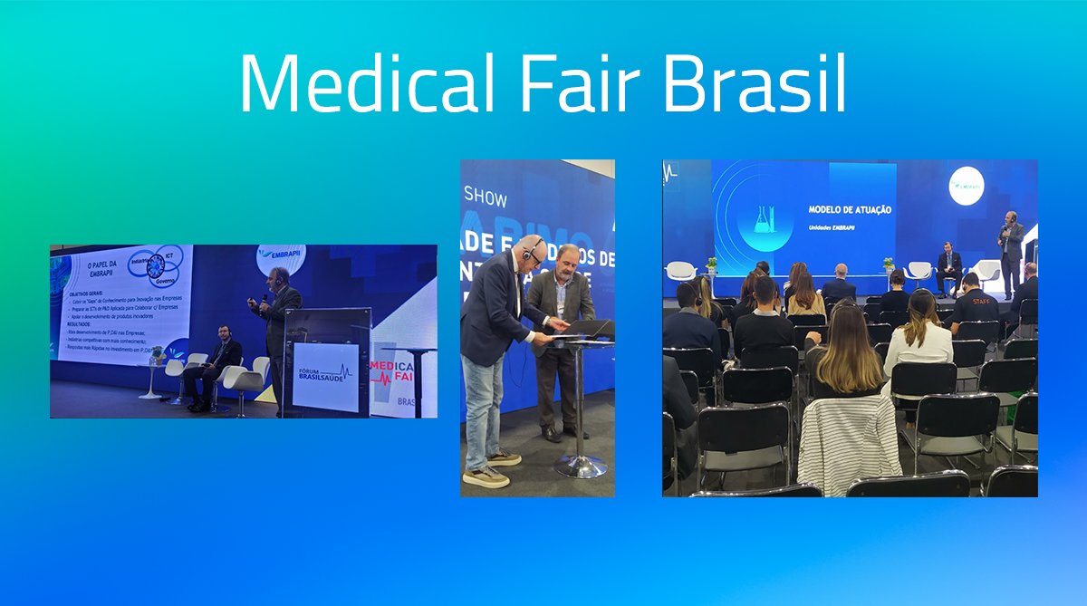 OficialEMBRAPII's tweet photo. Aqui também rola #tbt! Na Medical Fair Brasil, foi assinado o novo acordo de cooperação e atendimento de demandas por parte das Unidades e EMBRAPII Days temáticos (TD e Materiais), em parceria com a ABIMO. 

#embrapii #abimo #medicalfairbrasil https://t.co/H1xzNcsXII