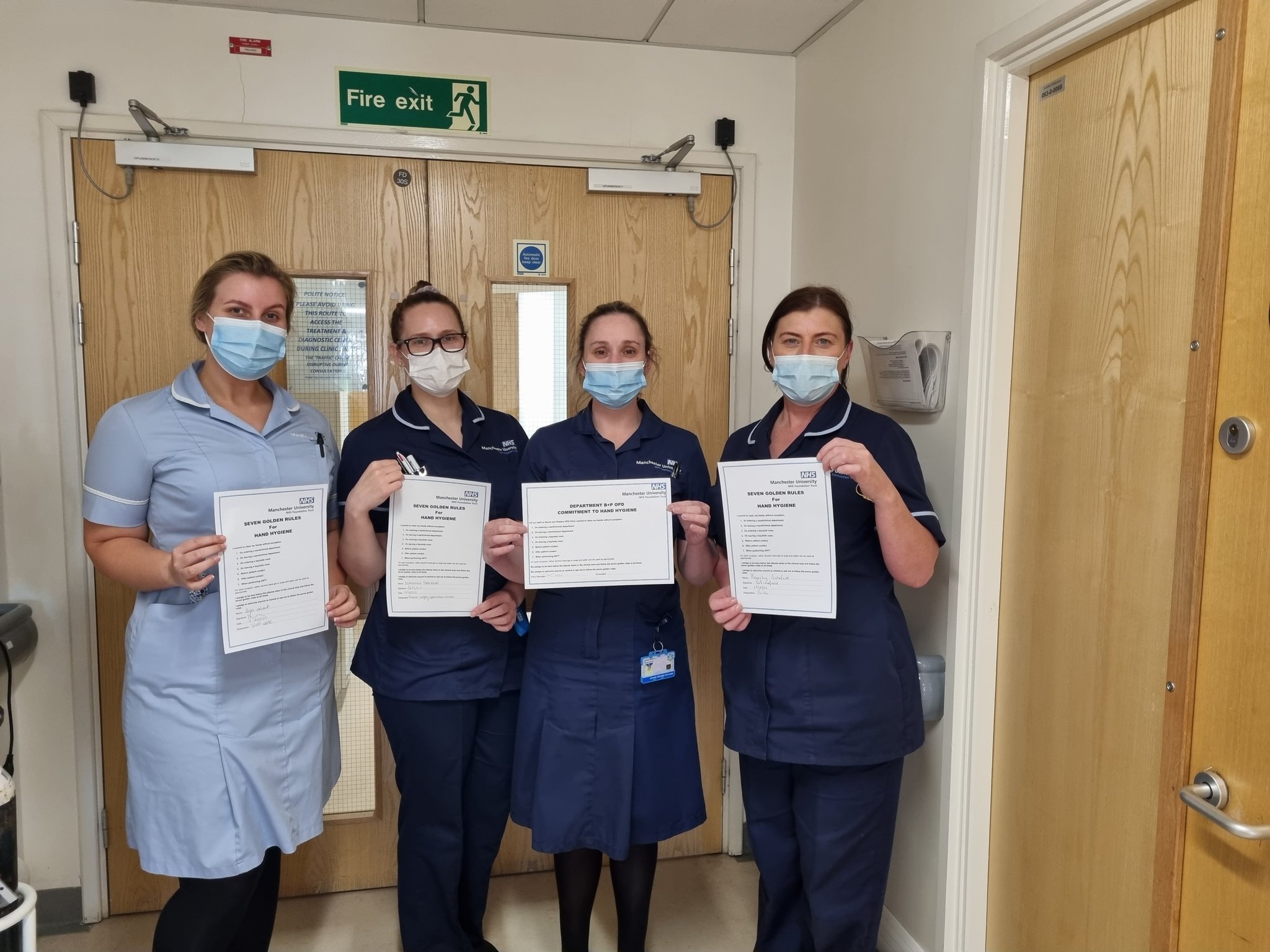 BurnsPlasticsOpdWTWA on Twitter "Our hand hygiene commitment in Burns