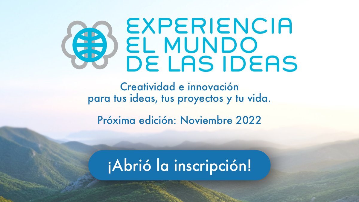 ¡Abrió la inscripción para la segunda edición de la Experiencia El Mundo de las Ideas!

Si querés expandir los horizontes de tu vida junto a un grupo de gente increíble: mundoideas.org/experiencia

¡Te esperamos!  
<a href="/melifurman/">Melina Furman</a> y <a href="/garbulsky/">Gerry Garbulsky</a>