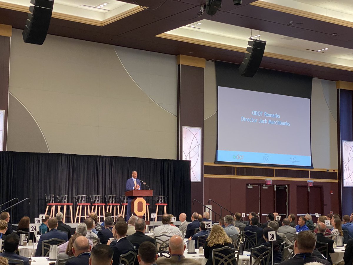 Great updates on Ohio’s infrastructure from <a href="/ODOT_Statewide/">Ohio Dept of Transportation</a> Director Jack Marchbanks <a href="/ACECohio/">ACEC Ohio</a> #odotacec