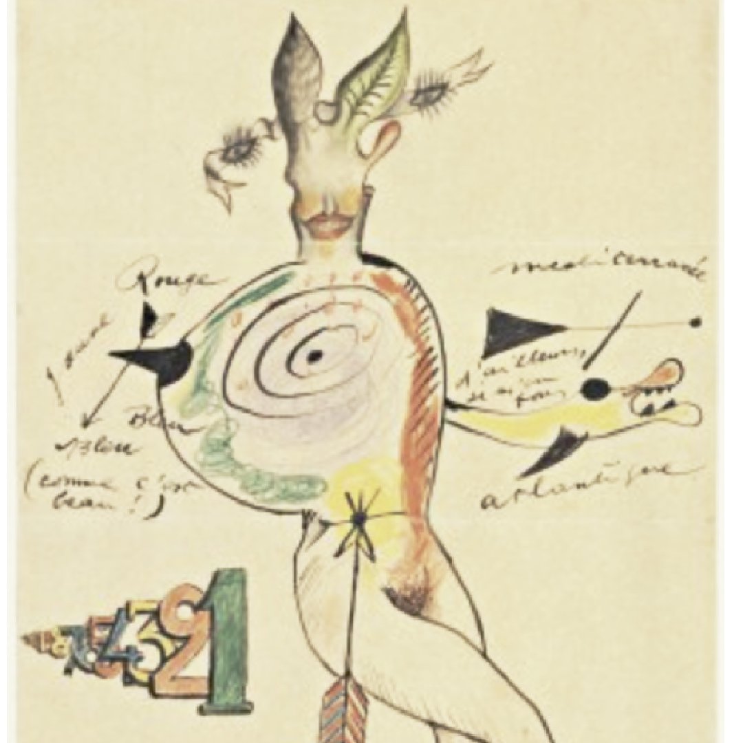 ISSS_Surrealism's tweet photo. #resources: "Tapping the subconscious automatism and dreams" #MoMALearning
https://t.co/eLJwSHrgjc
Featured: Nude; Cadavre Exquis with Yves Tanguy, Joan Miró, Max Morise, Man Ray (Emmanuel Radnitzky) 1927. Composite drawing of ink, pencil, and colored pencil on paper. https://t.co/8Qz9U71wMz