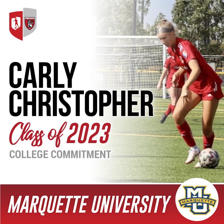 Congrats to 2023 Carly Christopher on her verbal commitment to <a href="/MarquetteWSOC/">MARQUETTE Soccer</a> 

Way to go Carly!!! #GoFCU #WinTheDay