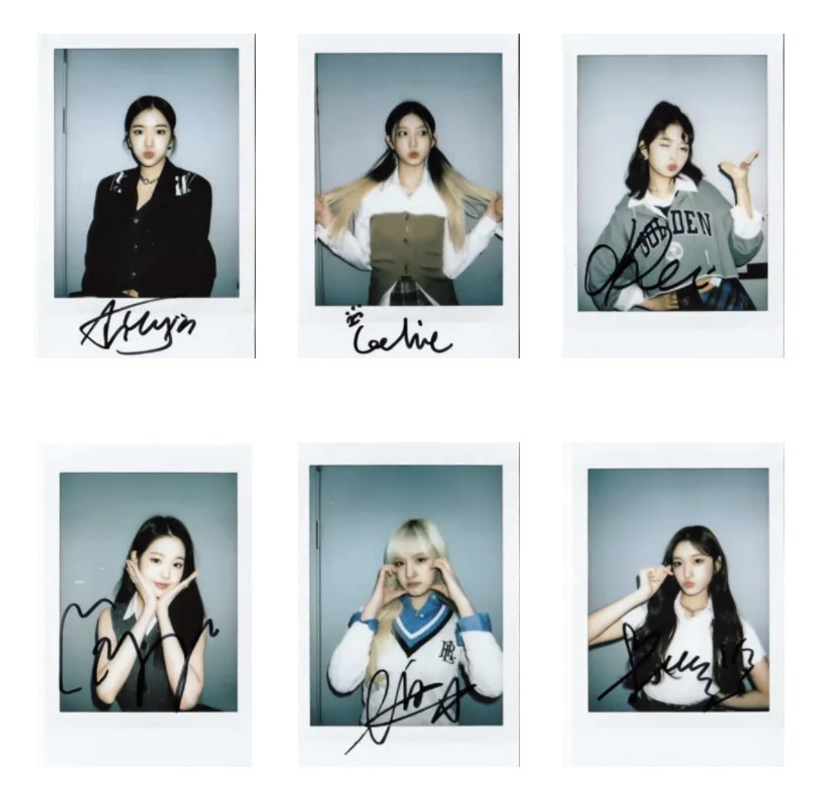 IVEYUJlN's tweet photo. The love polaroid collection for Vivid magazine has been released in a row, the members reaping beautiful yet stunning results. Freestyle with original autographed photos directly by us, a small gift in a series of collaborations well done, even exceeding expectations. https://t.co/L5cTpxPsi2