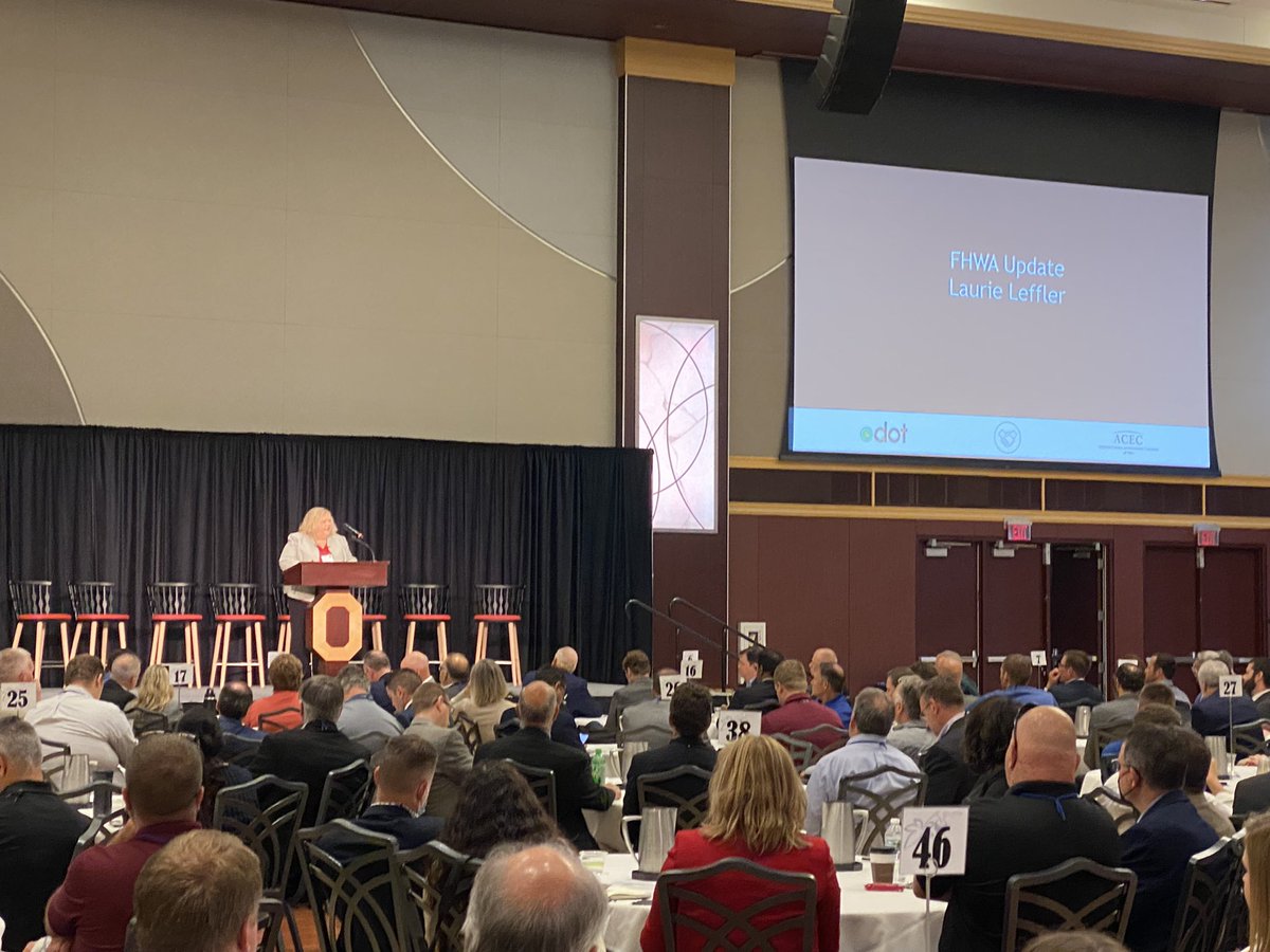 Thank you for the <a href="/USDOTFHWA/">Federal Highway Admn</a> Laurie Leffler! #odotacec