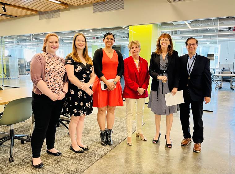 Thank you so much Kathleen, Frank, Rachel, and Elena for visiting us at Mason Square! Paula, Toni and I enjoyed the conversation. We look forward to many more opportunities to connect!

<a href="/NECNSSFed/">NEC National Security Systems</a> @MasonARLCampus <a href="/GeorgeMasonU/">George Mason University</a> <a href="/GMUDigitalInnov/">Institute for Digital InnovAtion</a>