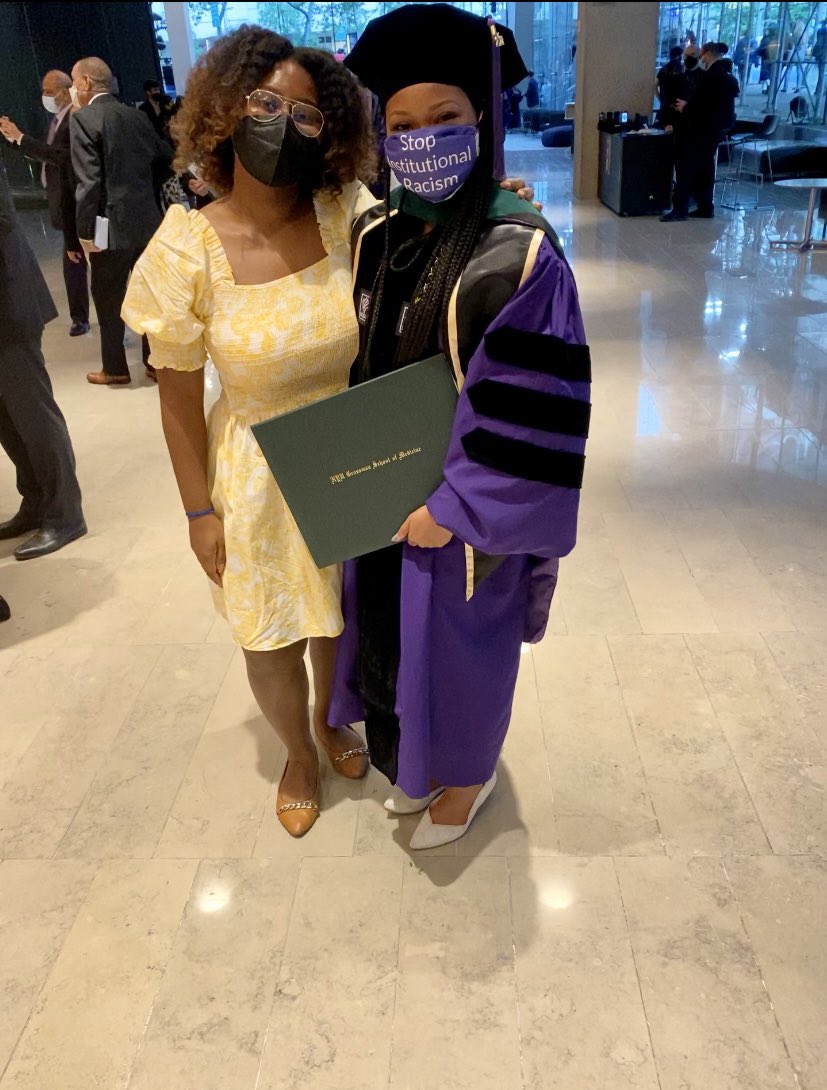 Officially Dr. Kristen Medley, MD, MPA. This is dedicated to my loved ones and those who have fought against racism. I look forward to continuing to hold institutions accountable for the racism and retaliation perpetuated on Black people. #snmagrad #blackdoctor #nyugrossman