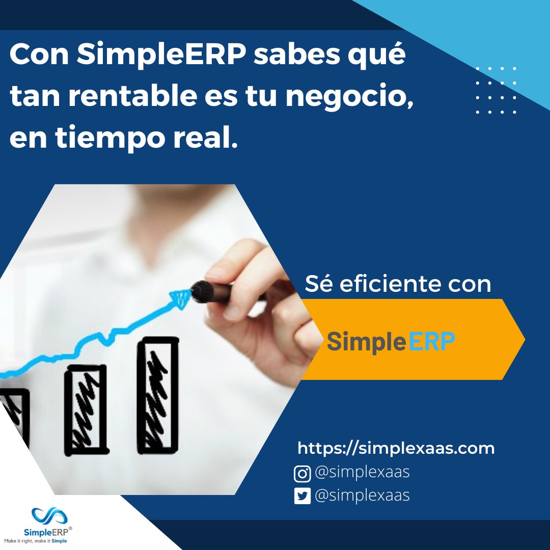 SimpleXaaSERP's tweet photo. Las Finanzas no son compatibles con las sorpresas. En especial porque necesitas tener visibilidad total de tu negocio, para saber cómo va la rentabilidad y tomar las mejores decisiones, a tiempo. 

Busca la perfección entre lo simple y lo necesario para tu negocio o empresa. https://t.co/Rj56aFPWpi