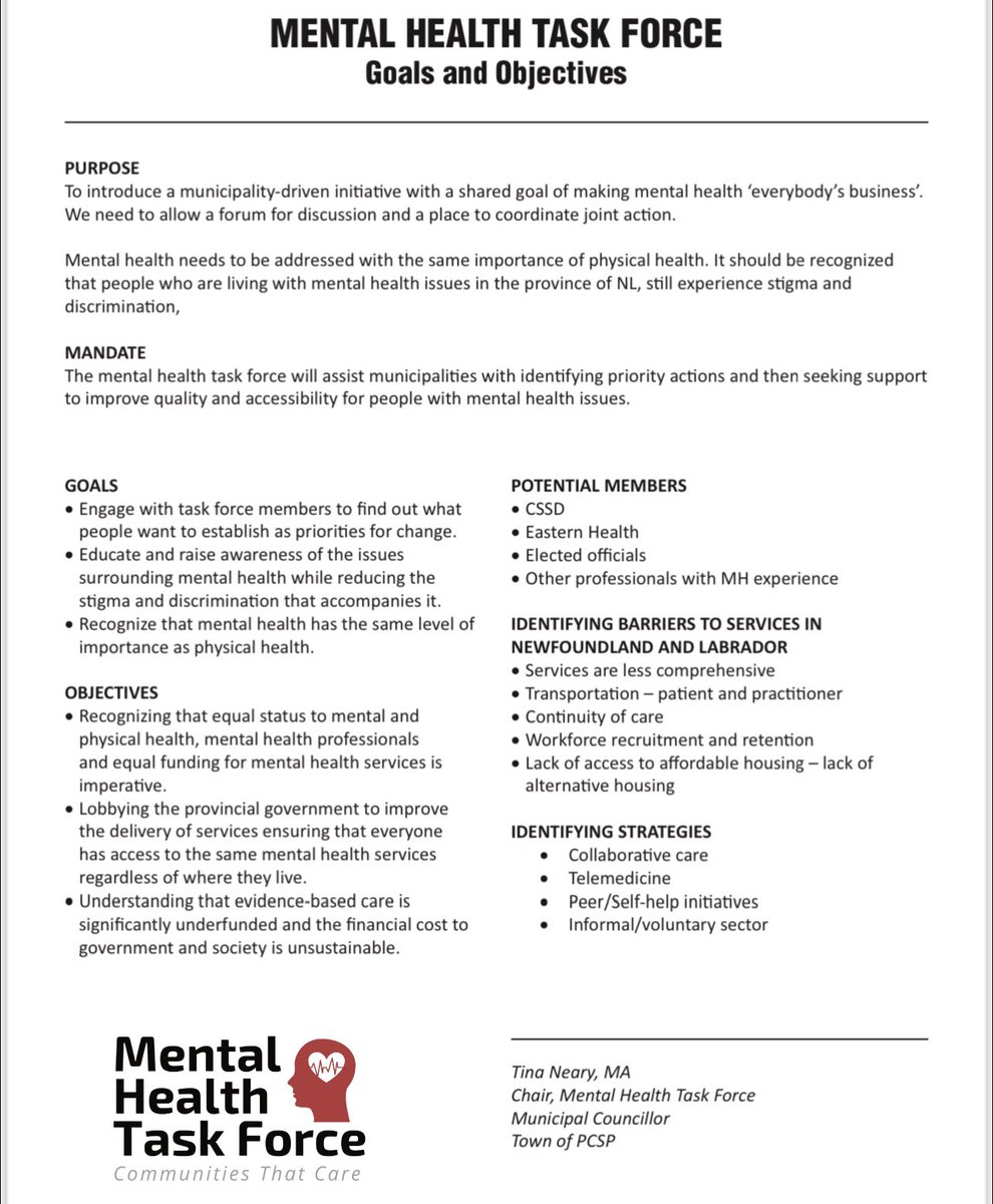 MHTF_NL's tweet photo. Please share!! Today is a big day!! Its launch day!! Check this out! The Mental Health Task Force is excited to partner with @garysummersnl Check out this link today at 11! Thank you @MunicipalNL for continued support! https://t.co/verT84YUaA @VOCMNEWS @NTVNewsNL @CBCNL https://t.co/fwC73dM0GH