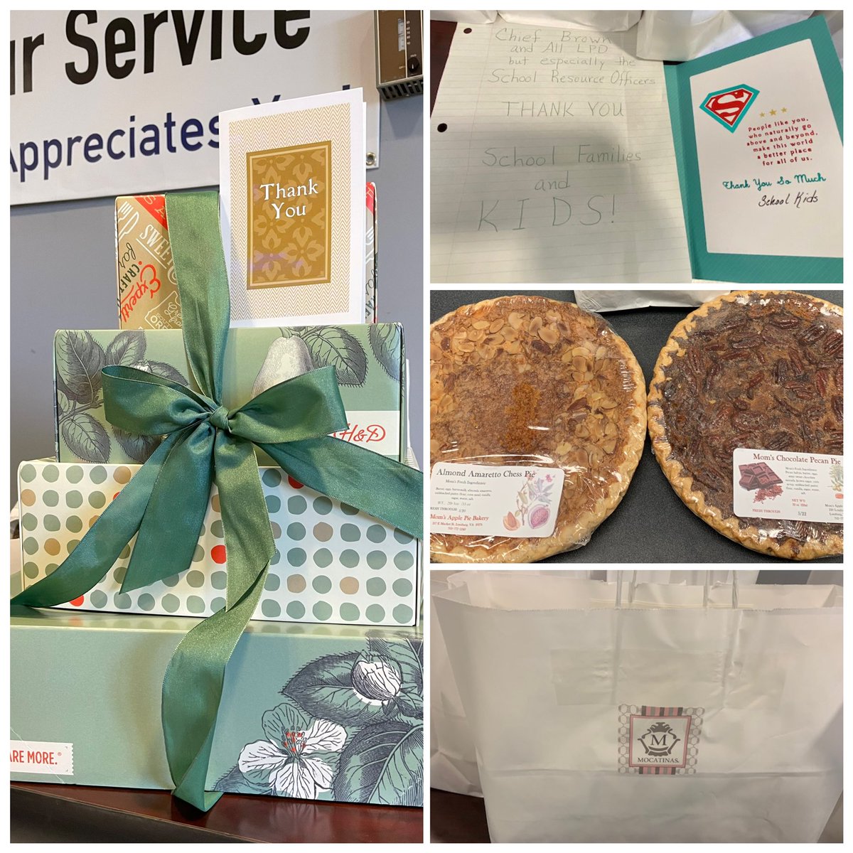 LeesburgPolice's tweet photo. We greatly appreciate the many residents and businesses who dropped off treats for our staff in recognition of National Police Week! Thank you! #community https://t.co/1NvzDwIzW3