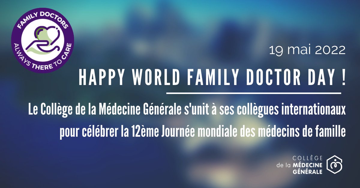 LeCollegeMG's tweet photo. 😀 Happy World Family Doctor Day !
@LeCollegeMG  s'unit à ses collègues internationaux pour célébrer la 12ème Journée mondiale des médecins de famille
@WoncaWorld @uemo_europe https://t.co/9cgvjtsTjw