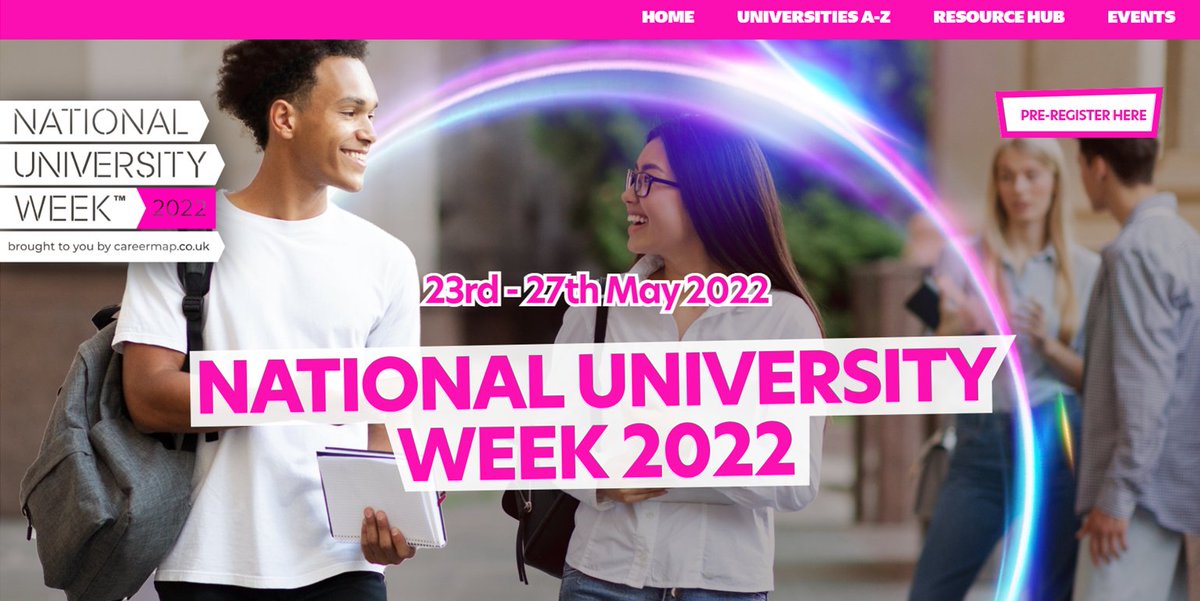 NA CAREERS & ENTERPRISE National University Week is taking place from 23-27 May & is aimed at students considering University as their next step, but are unsure of how to choose the right course & the right place to study. Register nationaluniversityweek.co.uk @northacad @NAsixthform