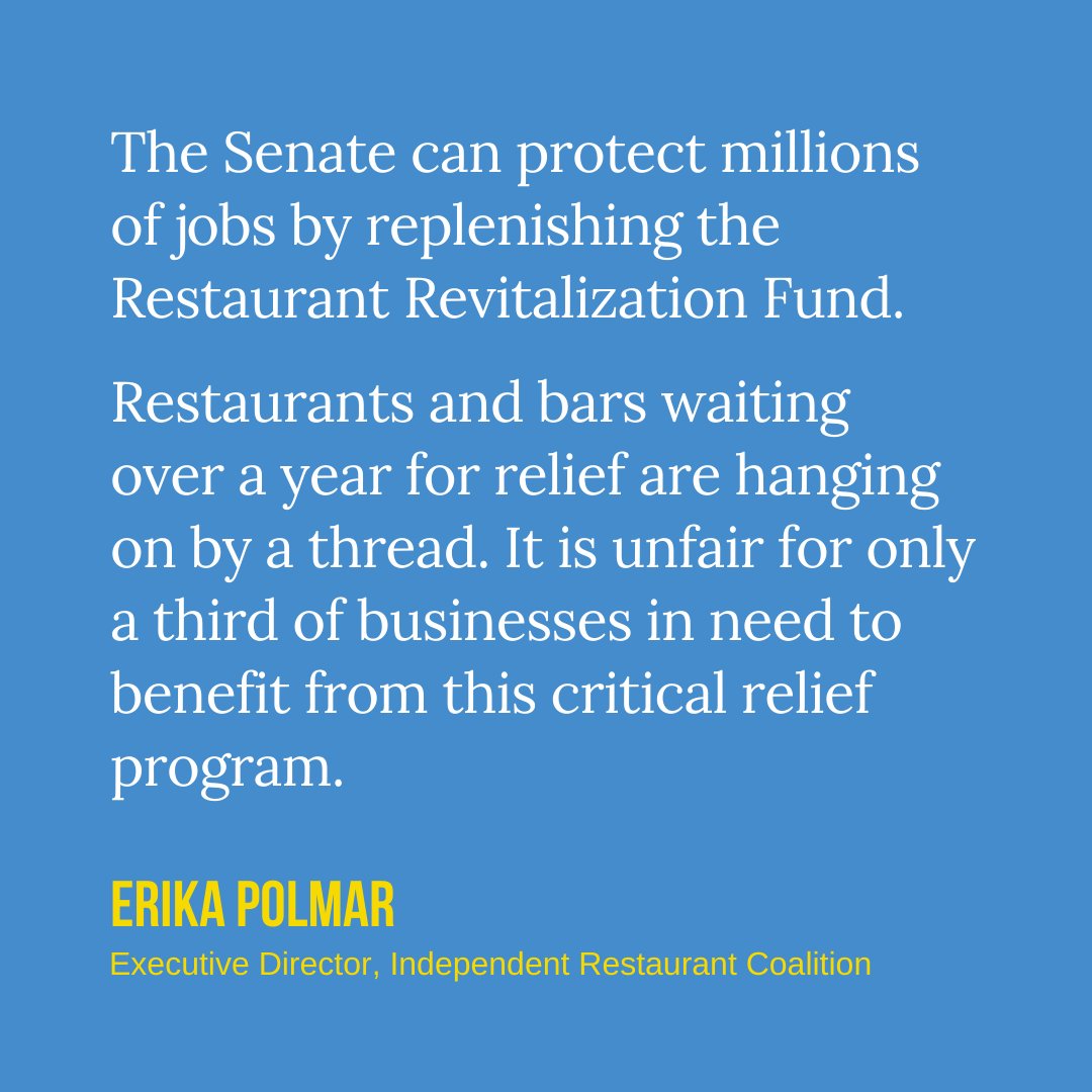 Independent Restaurant Coalition tweet media