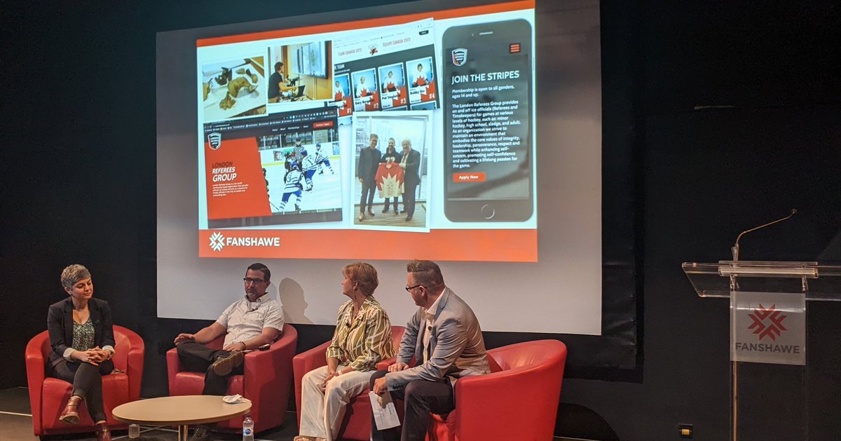 Polytechnics Canada (@polycan) on Twitter photo <a href="/FanshaweCollege/">fanshawecollege</a> panelists discuss how their research partnerships and student projects are making a difference in communities.
#PCFutureFocused22 <a href="/FanshaweCollege/">fanshawecollege</a> panelists discuss how their research partnerships and student projects are making a difference in communities.
#PCFutureFocused22