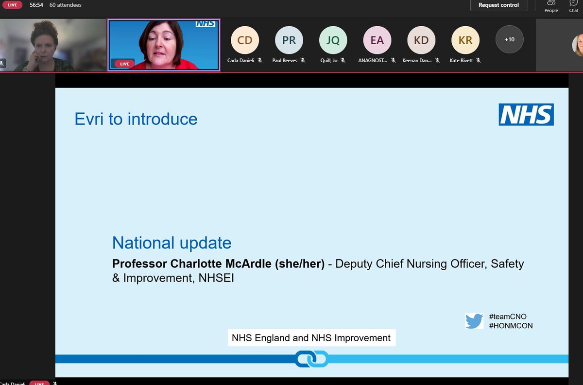 HONM_Network's tweet photo. Remembering colleagues we have lost and the recognition at the Florence Nightingale service last week. Inspiring update from @charlottemcardl #teamCNO @HONM_Network https://t.co/gJSrD9raPz