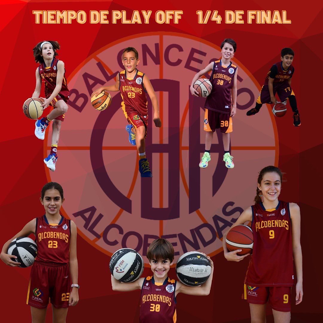 cbalcobendas's tweet photo. #PlayOffCBA
Seguimos con los Play Off,
nuestros equipos juegan 1/4 de final este fin de semana.
#InfCFem
#PreinfMasc
#Alev2010Masc
#Alev2011Fem
#Alev2011aMasc
#Benj2012Masc
#Benj2013Masc
#SienteElGranate https://t.co/p5Tk8J7QVL