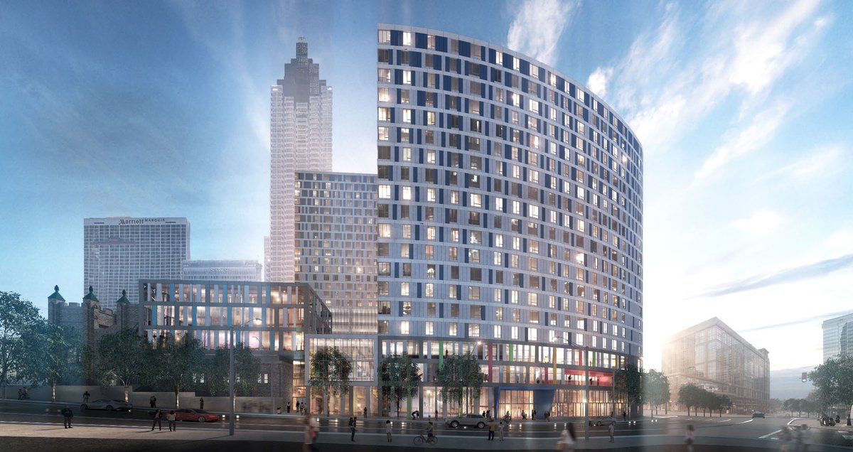 InvestAtlanta's tweet photo. The Board has approved a $49m tax-exempt bond inducement for the new construction of a mixed-income, mixed use development of 170 units at 360 Peachtree. 103 units will be available at 60% AMI or below and 42 units at 30% AMI or below in #DowntownAtlanta. https://t.co/uPrGuqv8Tn