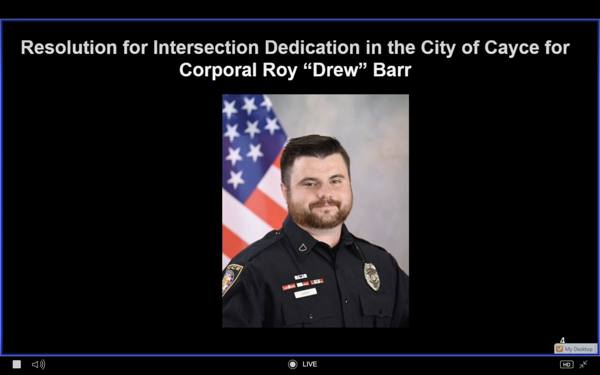 What a special way for @SCDOTPress & the #SCDOT Commission to honor a fallen hero.