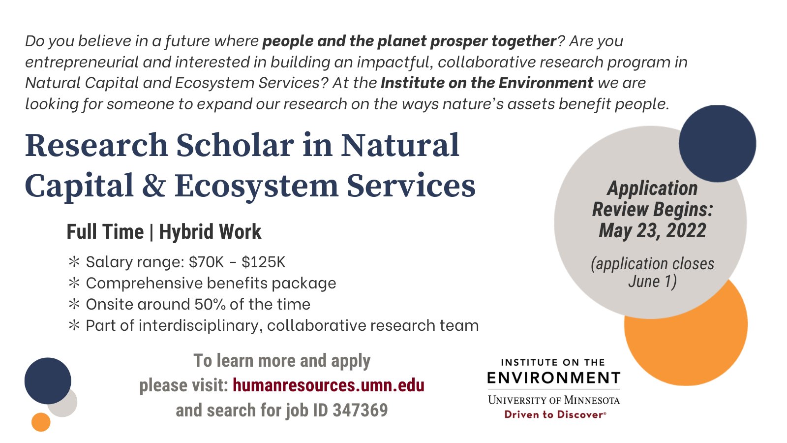 Umn Christmas Break 2022 Institute On The Environment Umn (@Umnione) / Twitter