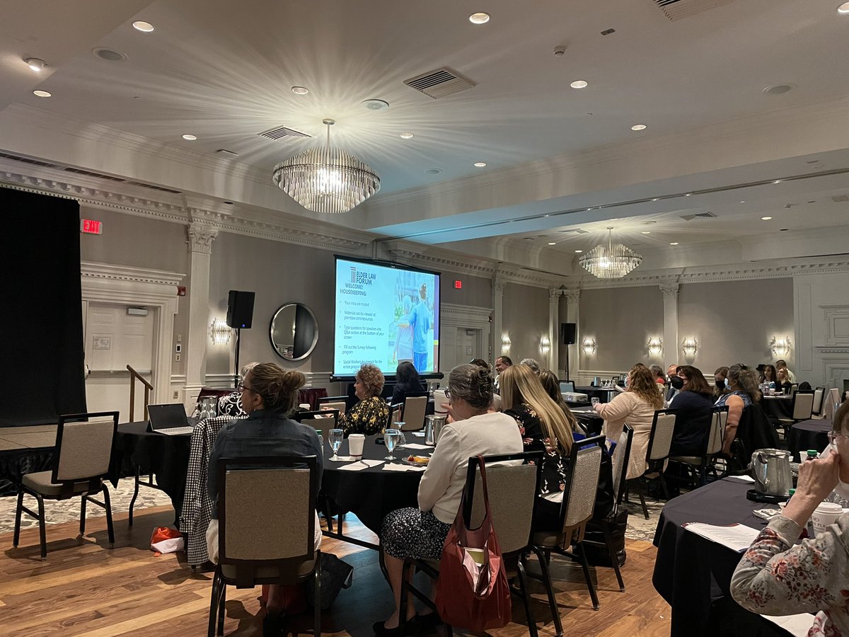 BobVandy1's tweet photo. Great to be back in person at the @PierroConnorLaw Elder Law Forum.  220 live attendees and another 600+ joining online - great job team! https://t.co/POzsgrGGwC