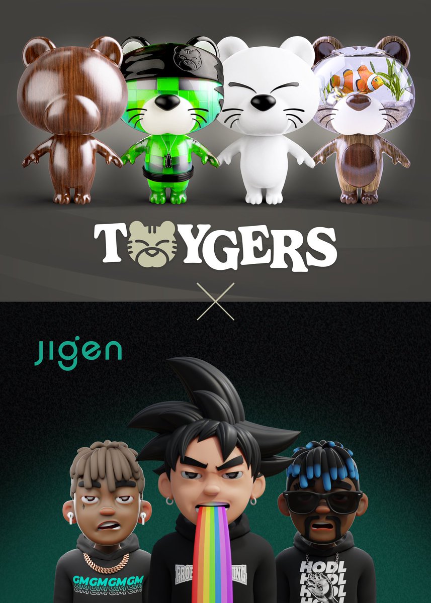 Jigen x TOYGERS 🐯

Our friends Toygers are bridging virtual and real collectibles as a game-changer

🌟 3 x TOYGERS WHITELIST TO WIN 🌟
🎉 1 x JIGEN WHITELIST 🎉

To Enter:
- Follow @ToygersOfficial &amp; @jigenapp 
- Retweet &amp; Like
- Tag 3 Friends

⏱ 48 HOURS ⏳ LET'S GRRR 🐯