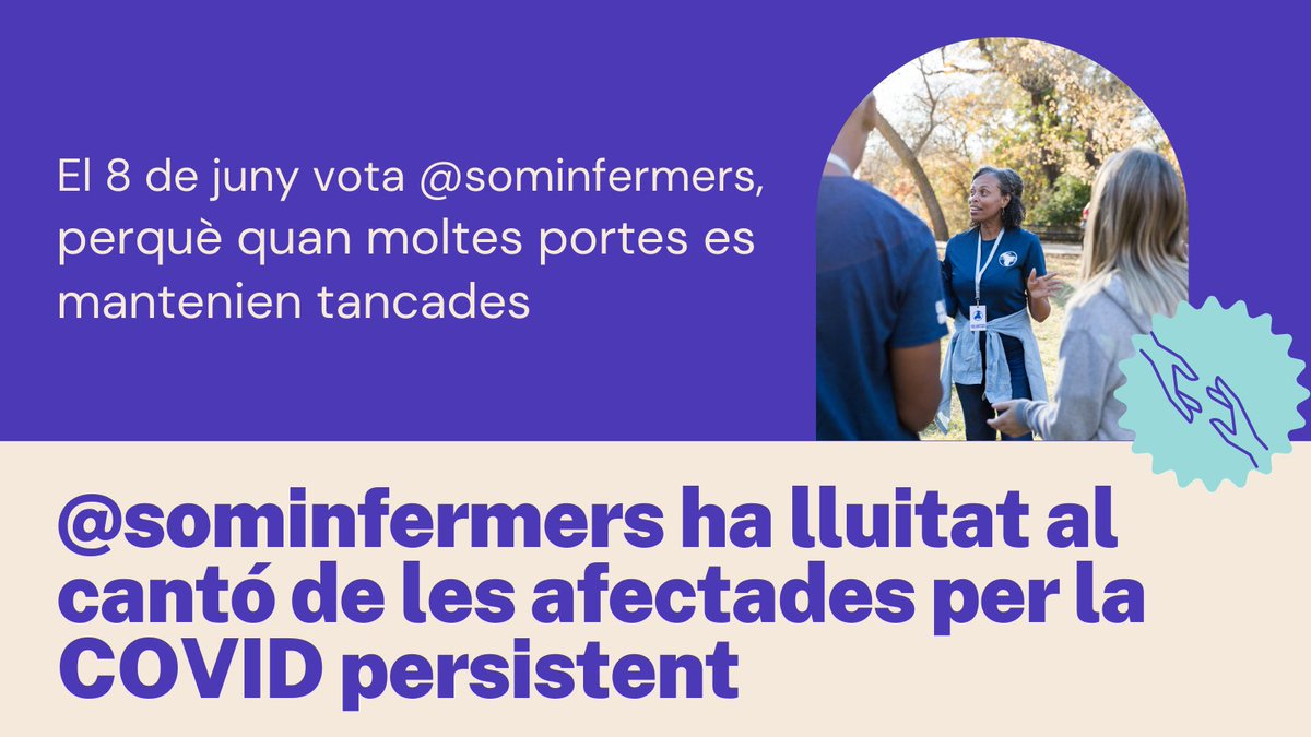 SomInfermers's tweet photo. El dia 8 de juny pots decidir qui vols que et representi. Per un col·legi de tots, obert, lluitador i participatiu VOTA @sominfermers Consulta el que hem fet i el que volem fer a: https://t.co/gGAXseDzls #eleccionscoigi https://t.co/uGjh1wkaav
