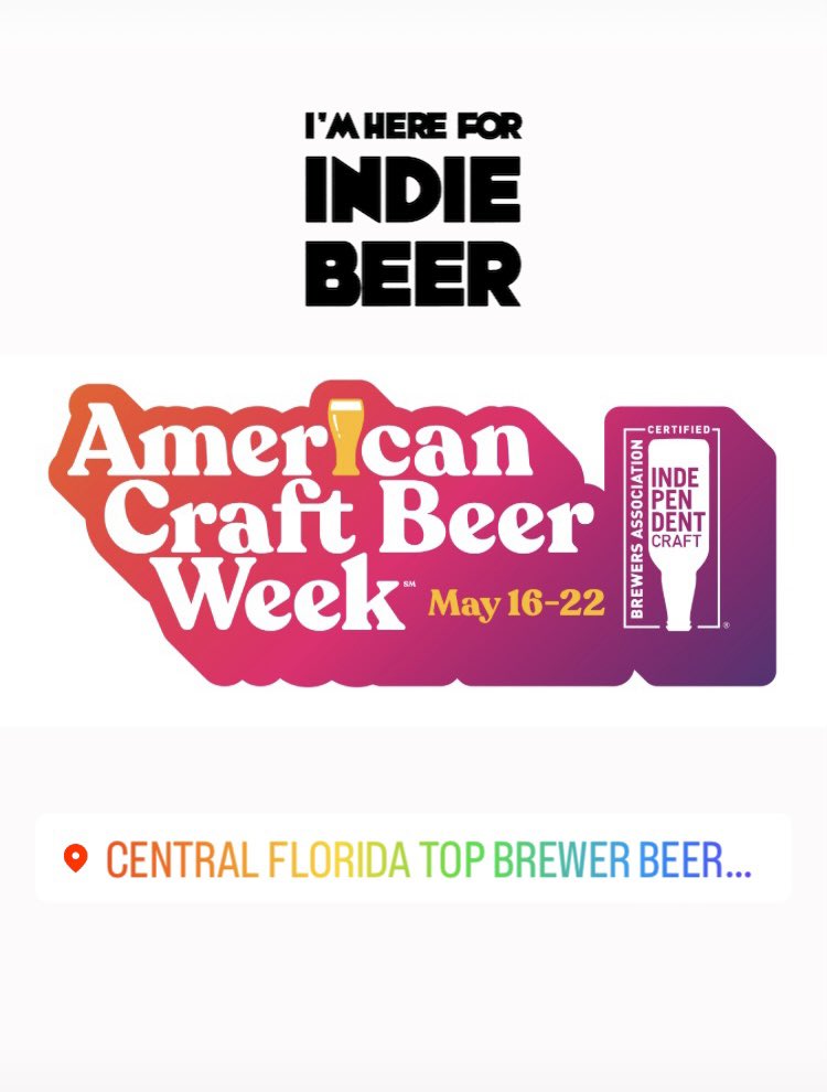 Here for the #craftbeer 🍻#craftbeerweek #orlandobrewery