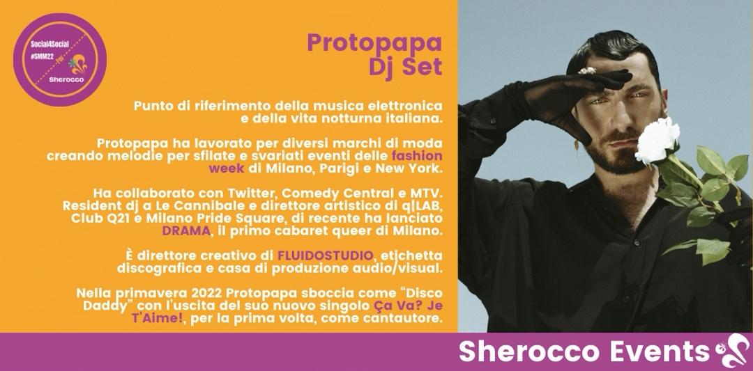 sheroccate's tweet photo. Artista queer, direttore artistico di Milano Pride Square e produttore, con la sua etichetta FluidoStudio @protopapamusic lavora insieme a molti altri talenti pugliesi. Profondamente legato alla sua terra, sarà a #Sherocco con la musica del suo djset. #SMM22 #Social4Social https://t.co/0LBAKOnUEg