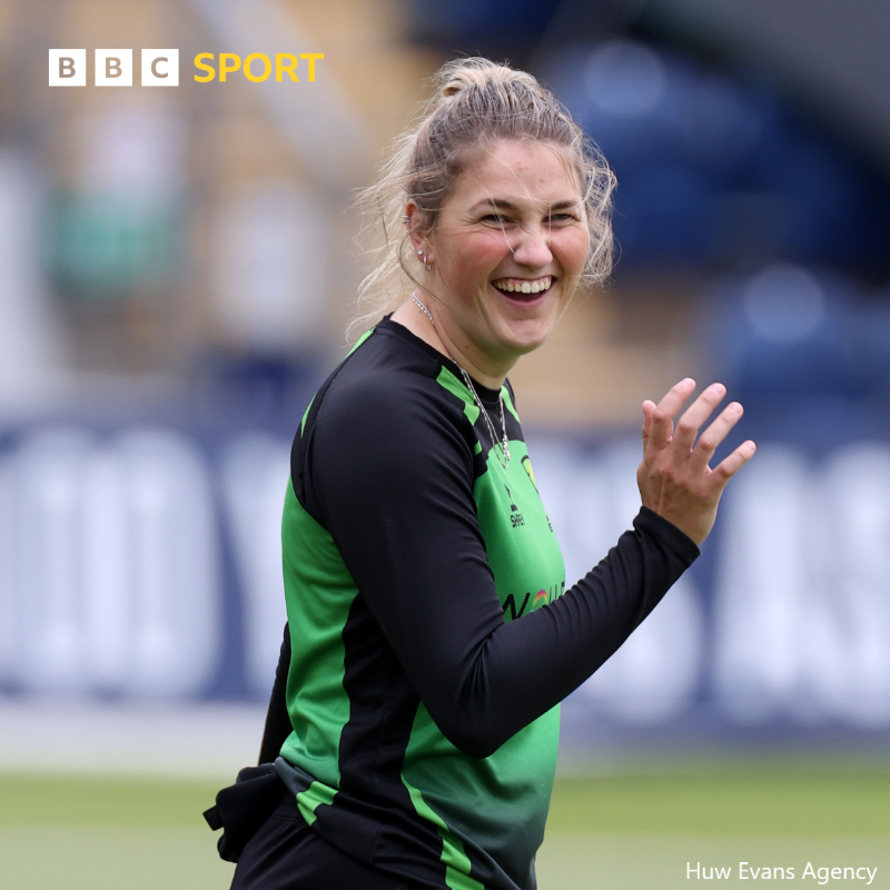 BBCSportWales's tweet photo. Wales' Alex Griffiths starred with the bat as Western Storm secured a dramatic last-ball victory over Sunrisers in the Charlotte Edwards Cup 🏏