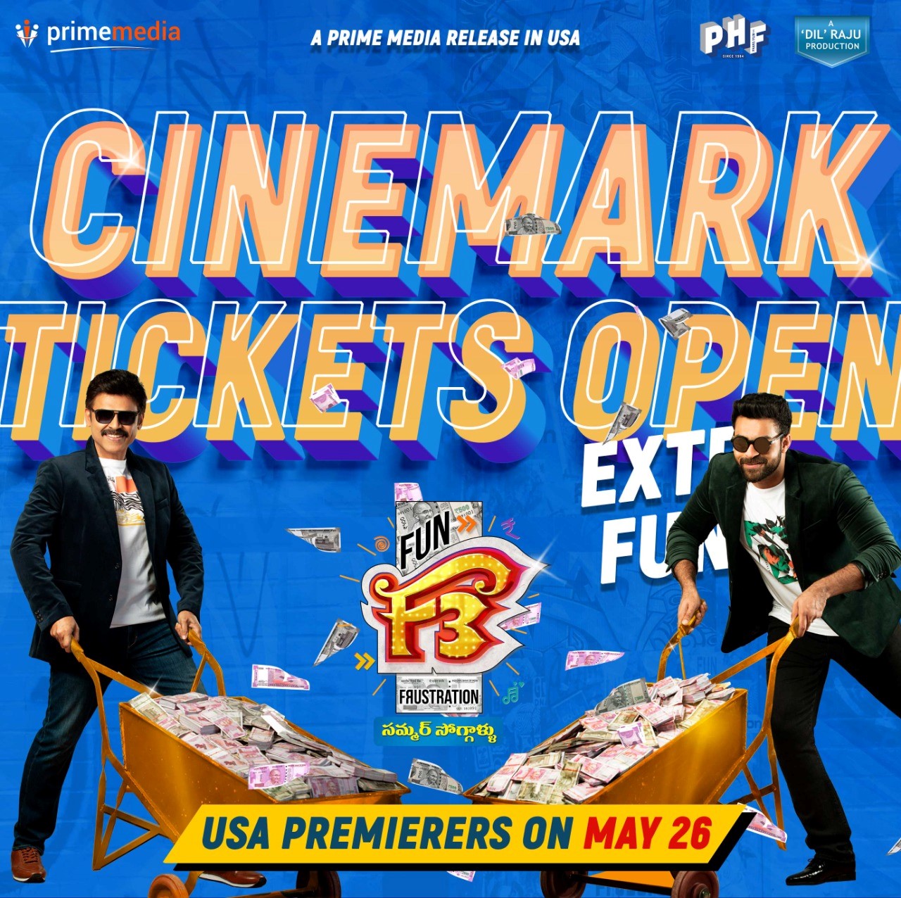 Cinemark Theatres on Twitter "Tickets for F3Movie are ON SALE NOW! In select theatres May 26