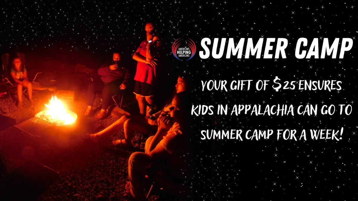 This year, we want to make summer a blast for 145 needy children that our partners serve in Appalachia by sending them to camp, and we need your help! 

Help make summer fun again here: bit.ly/3yMsbKM