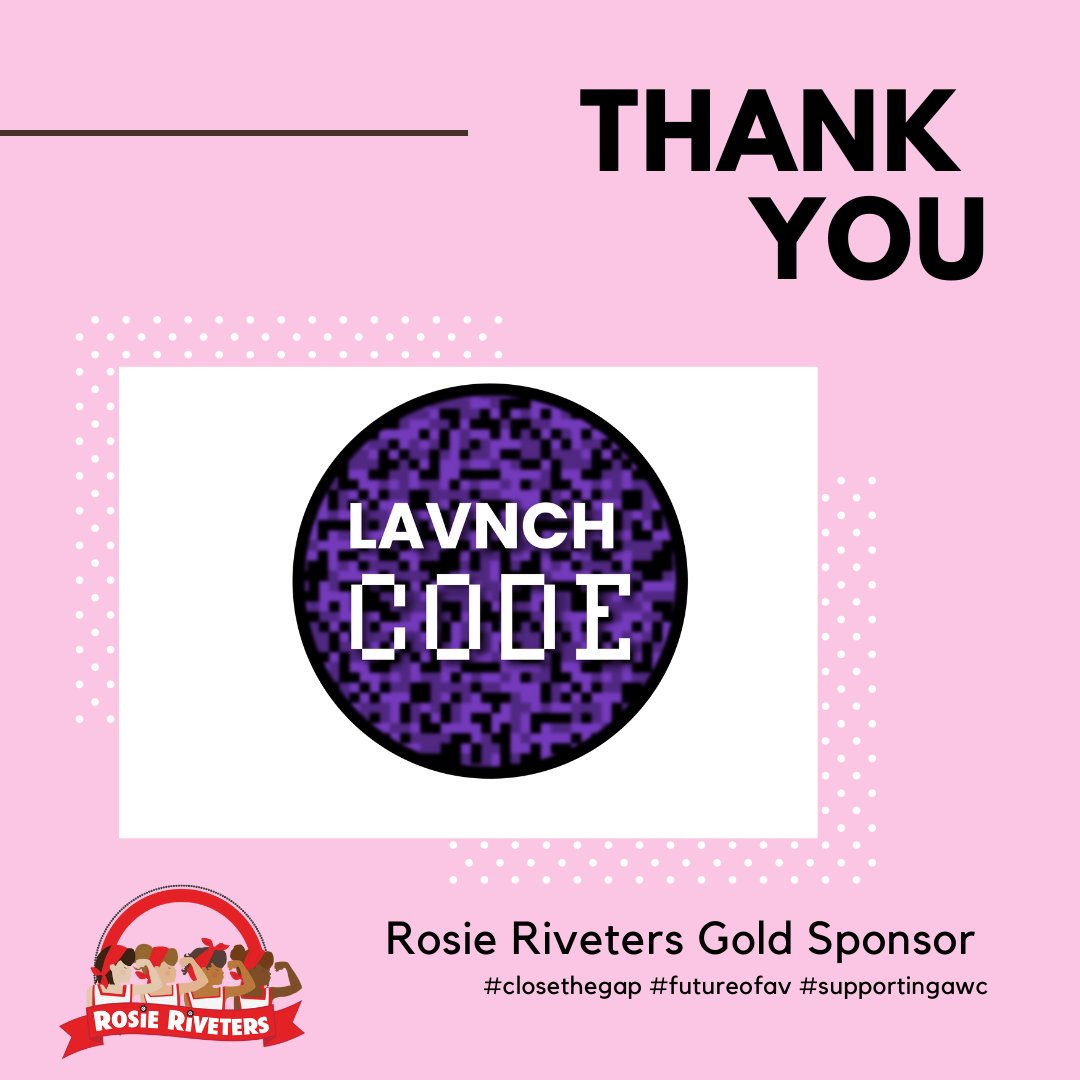 AVBrandy's tweet photo. Sending a big THANK-YOU to @LAVNCHCODE for sponsoring our #STEMinitiative with the @ARosieRiveter. Thanks to their corporate sponsorship we're able to fund STEM kits. 

Learn how YOU can help💪 https://t.co/ivrHk2dIvP

#Closethegap #FutureofAV #SupportingAWC #AVIXAWomen https://t.co/Sg4JauQid4