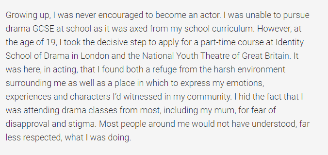 banky_I's tweet photo. A very talented friend &amp; colleague of mine got into Juilliard(!!) but the fees...($82,000!)

Pls, if you can, consider donating &amp; if you know of any funds/org/rich white man in your pocket, pls reach out. 

Pls boost

#FilmTwitter #UKActors #BlackActors 

https://t.co/CvHThfJ7W6 https://t.co/nxSNe1e9vf
