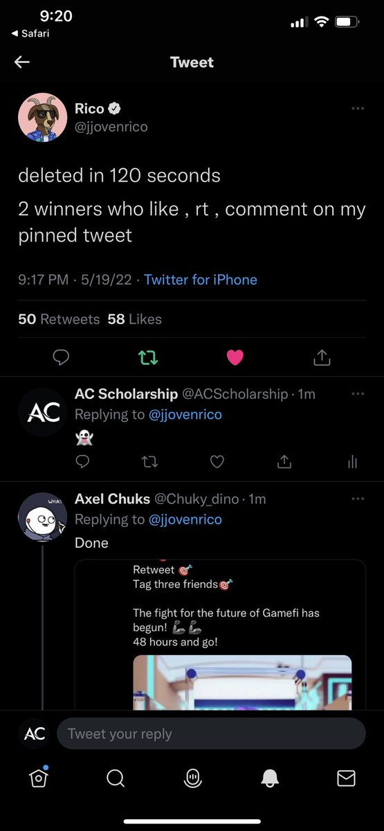 ACScholarship's tweet photo. @jjovenrico @bloomverse Done, Ser! https://t.co/FiSW580JTT