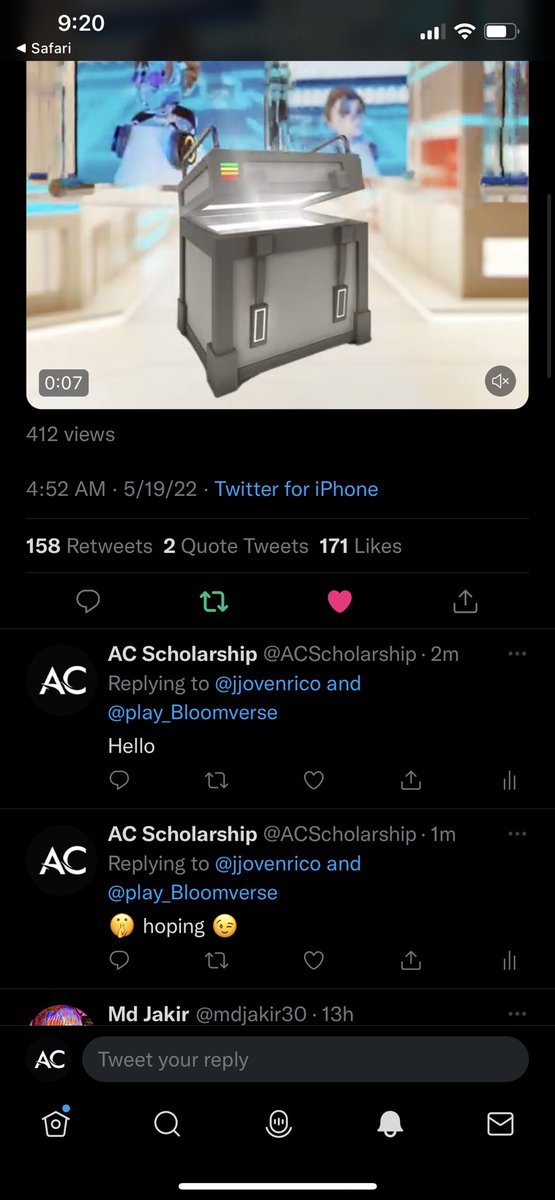 ACScholarship's tweet photo. @jjovenrico @bloomverse Done, Ser! https://t.co/FiSW580JTT