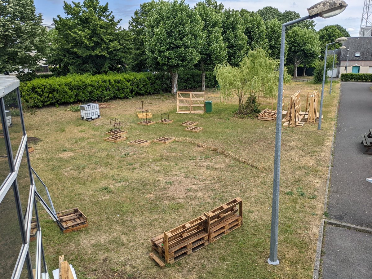 HavezMedias's tweet photo. Joli travail des 5eme avec Madame Yangba pour la création du jardin du collège ! #jardin #havez https://t.co/HMaP2BqfRn