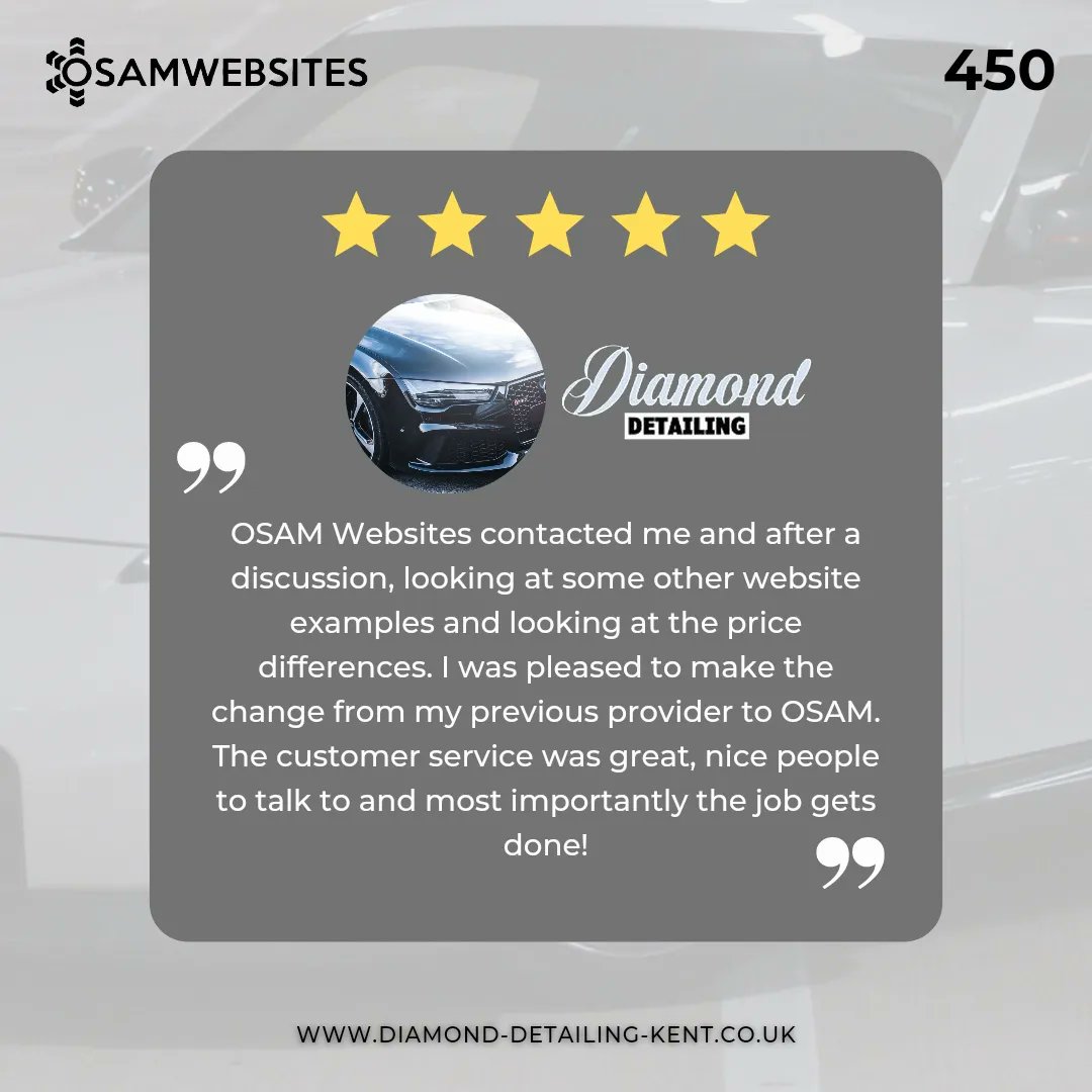 450 ⭐⭐⭐⭐⭐ Reviews!

We really appreciate every single review everyone has left for us! 🙏😁

From brand new bespoke websites, SEO packages and social media advertising, contact us at OSAM for more information 📲💻

#digitalmarketing #seo #seoexpert #seopackages #webdesign