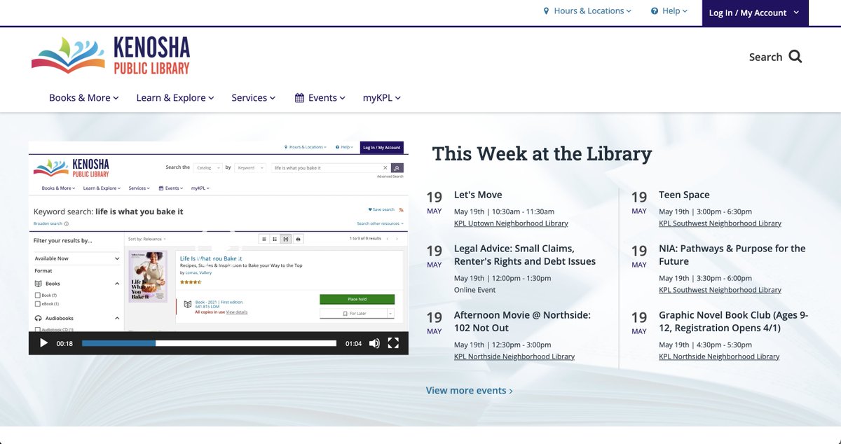 bibliocommons's tweet photo. We love your new website, @mykpl! Fabulous video on the top banner ๐ Congratulations, on launching #BiblioCore and #BiblioWeb! https://t.co/md1N8HCnvN https://t.co/g7hg33K86r