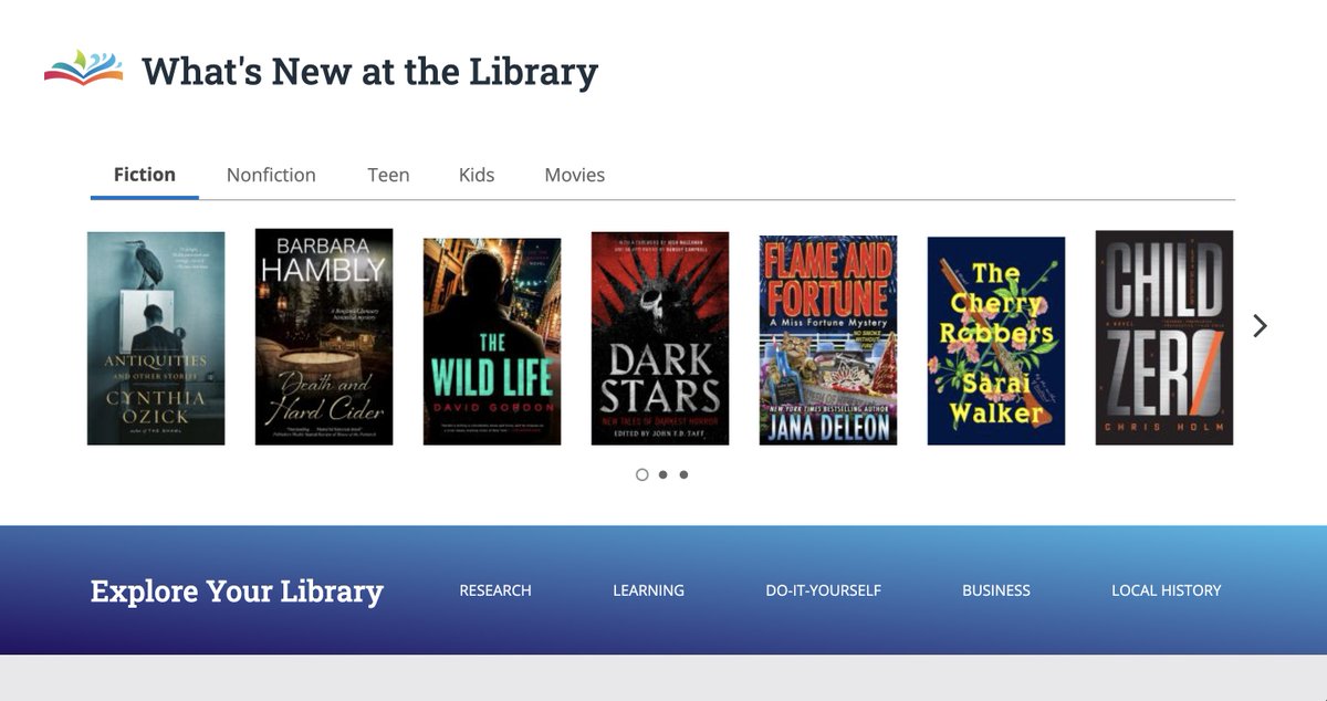 bibliocommons's tweet photo. We love your new website, @mykpl! Fabulous video on the top banner ๐ Congratulations, on launching #BiblioCore and #BiblioWeb! https://t.co/md1N8HCnvN https://t.co/g7hg33K86r