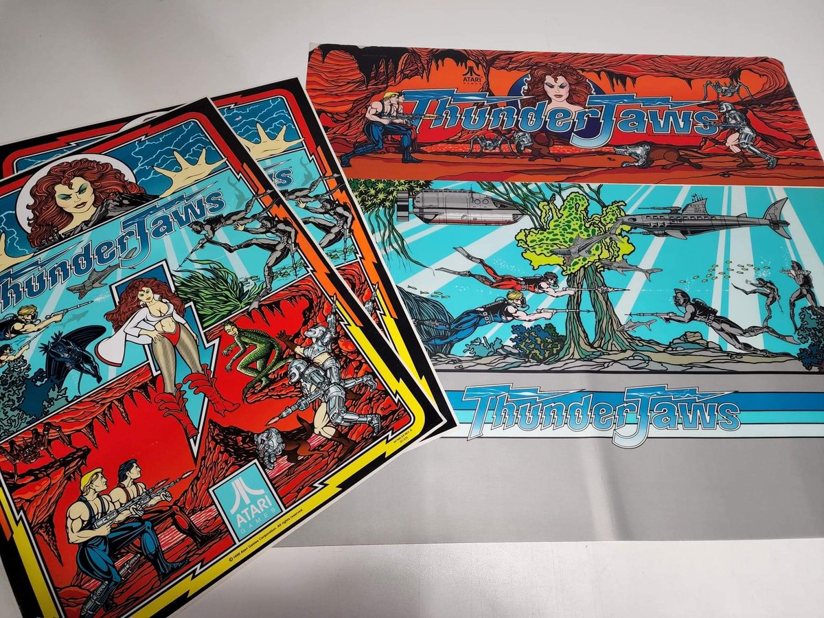 ThisOldGame's tweet photo. Just when you thought it was safe to go back to the Arcade...🦈
#Atari #NOS #1990 #ThunderJaws https://t.co/jzL1aqnEV2