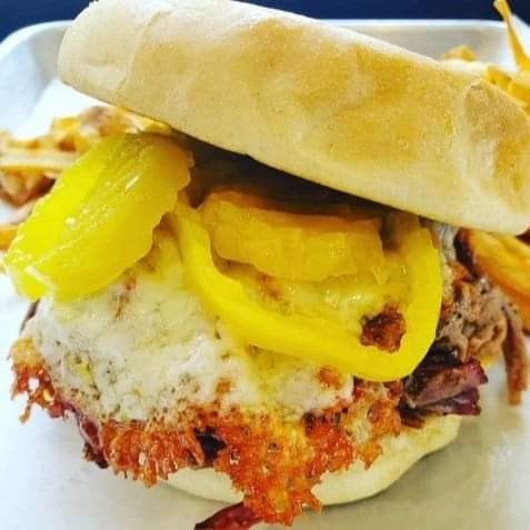 PitTakeBBQ's tweet photo. It's been too long but Italian Beef Sammies are back!!!

Grab one of these beauties piled high and topped with banana peppers and mozzarella cheese!!

724 672-3646 https://t.co/dBu54A4gpI

#BBQ #supportyourlocalpitmaster #PitTakeBBQ https://t.co/0w3EArPdGZ