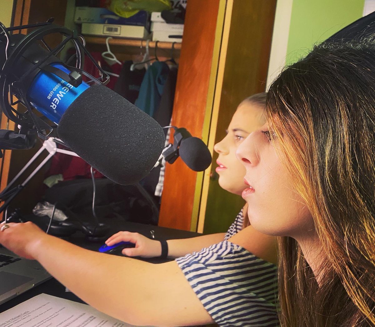 DCCtheseries's tweet photo. Behind the scenes look at the making of our debut episode of #DisneyChannelChat🎙️ https://t.co/Rue1fU1K0F