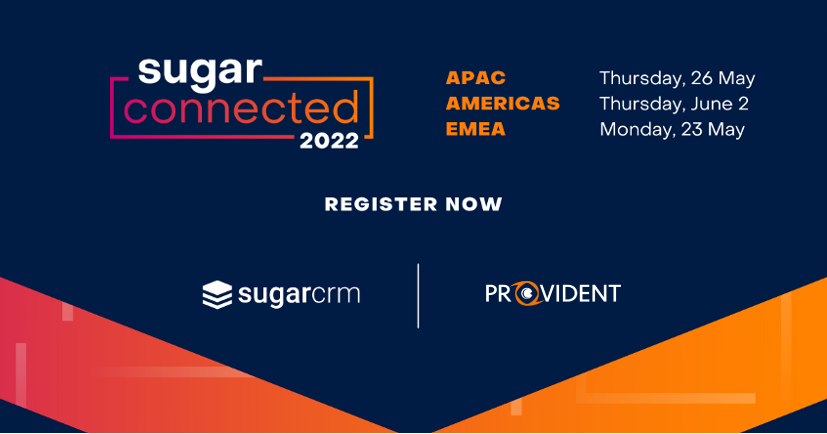 providentcrm's tweet photo. We’re excited to announce that #SugarConnected is back!

SugarConnected is @SugarCRM's virtual customer event where attendees will learn to gain insight into what the future holds and all the possibilities you can unlock for your business. 

Sign up 👇

https://t.co/eqUsFYaKtV https://t.co/dVJBNq9FUF