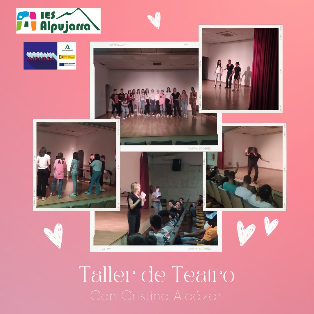 IESAlpujarra's tweet photo. Alumnos de 3° y 4° de ESO han participado en un interesantísimo Taller de Teatro. Esta actividad ha sido organizada por el Departamento de Orientación y financiada por el #proyectoimpulsa  🎭👨🏻‍🎓👨🏻‍🏫👩🏻‍🎓👩🏻‍🏫🎭❤ https://t.co/cjO434ktWV