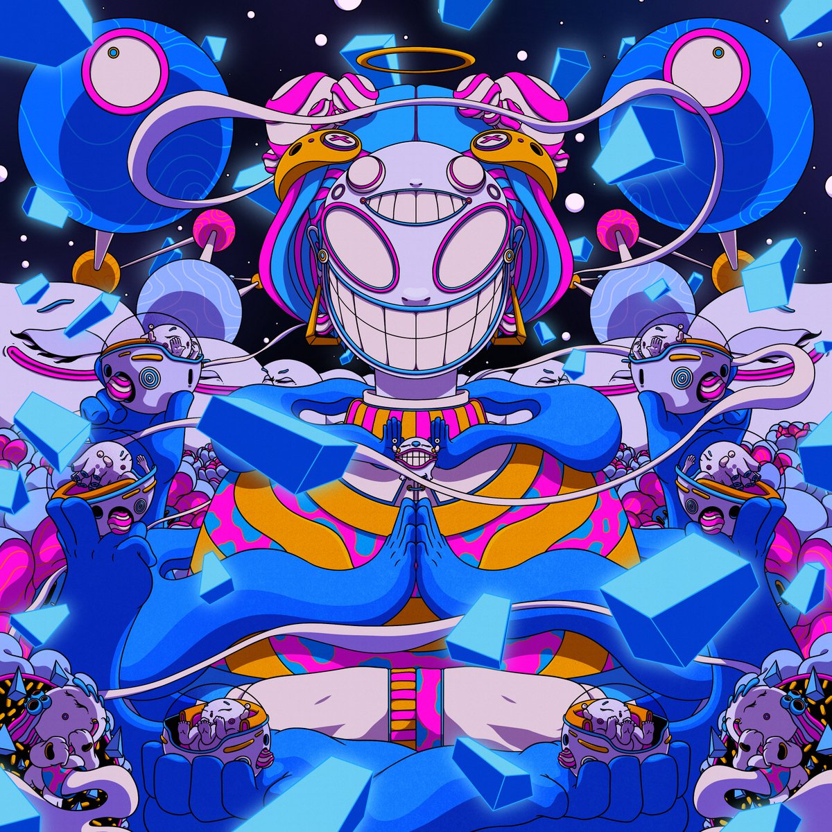 "Cosmic Bond" on <a href="/foundation/">Foundation 🌐</a> 
3rd piece of the Virtual Unreality collection.

RTs are much appreciated! Thanks fam ✨👾✨
#nftcollector  #NFTCommunity  

foundation.app/@cutssss/unrlt…