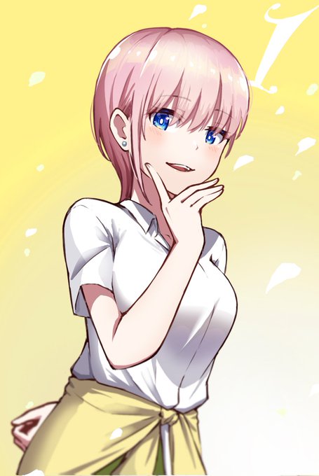 兵衛さんがTwitterに投稿した中野一花(五等分の花嫁)のイラスト。