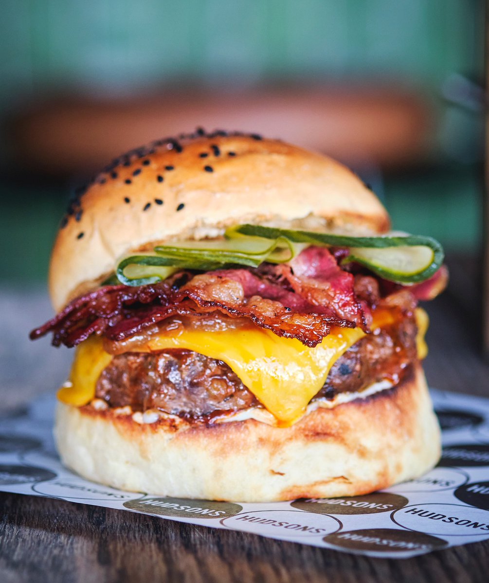 Your new bestie on the block - The Wagyu Burger 🍔🤩 @zuneywagyu patty topped with garlic mayo, caramelised onion, cheddar, Jameson® bbq sauce, wacon (Wagyu Bacon) &amp; home-made pickles.

Available at all branches! #hudsonsburgerjoint #burgers #wagyu #wagyubeef #wagyuburger